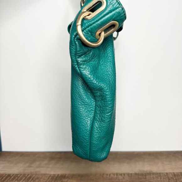 Steven Steve Madden green pebbled leather tassel slouchy hobo bag - Picture 5 of 16